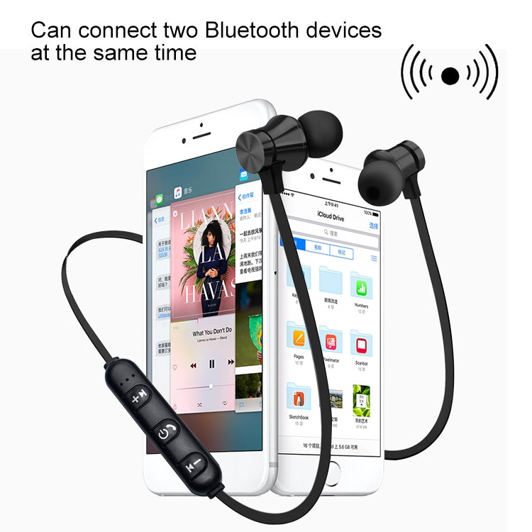 Écouteurs intra-auriculaires magnétiques sans fil Bluetooth v4.2 XT11 (Bleu)