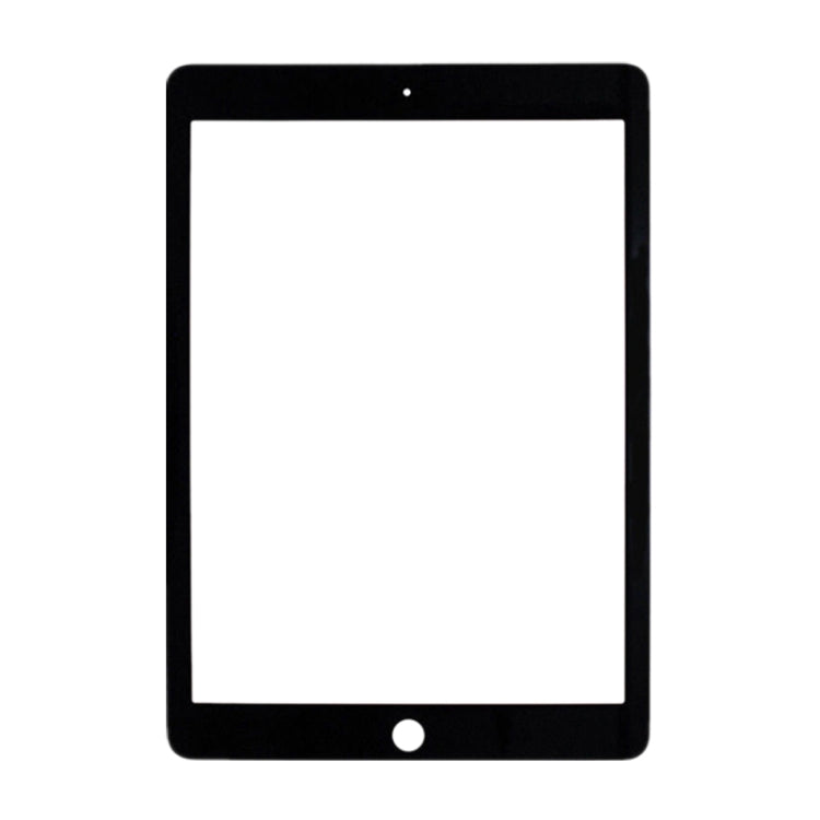 Lentille en verre extérieure de l'écran avant pour iPad Air 2 / A1567 / A1566 (Noir)