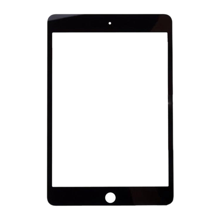 Lentille en verre extérieure de l'écran avant pour iPad Mini 4 A1538 A1550 (Noir)