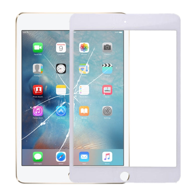 Lente Cristal Exterior Pantalla Frontal Para iPad Mini 4 A1538 A1550 (Blanco)