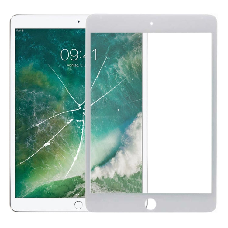 Lentille en verre extérieure de l'écran avant pour iPad Pro 9,7 pouces A1673 A1674 A1675 (Blanc)