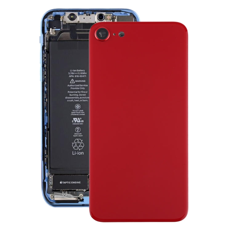 Cache Batterie Arrière en Verre pour iPhone SE 2020 (Rouge)
