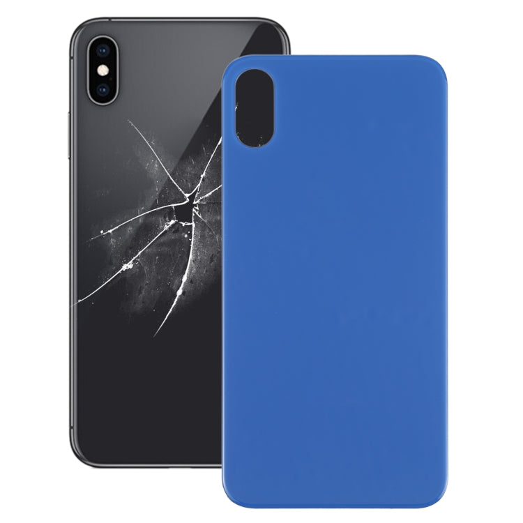 Back Battery Cover Back Camera Hole Replacement Easy Replacement For iPhone X / XS (Blue)