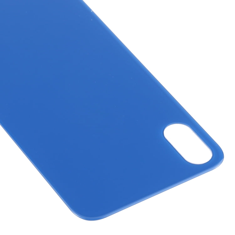 Couvercle de la batterie arrière Remplacement du trou de la caméra arrière Remplacement facile pour iPhone X / XS (Bleu)