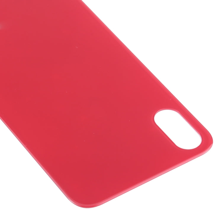 Repuesto de la Cámara de la Batería de la parte Posterior del agujero de la Cámara de Reemplazo Para iPhone X / XS (Rojo)