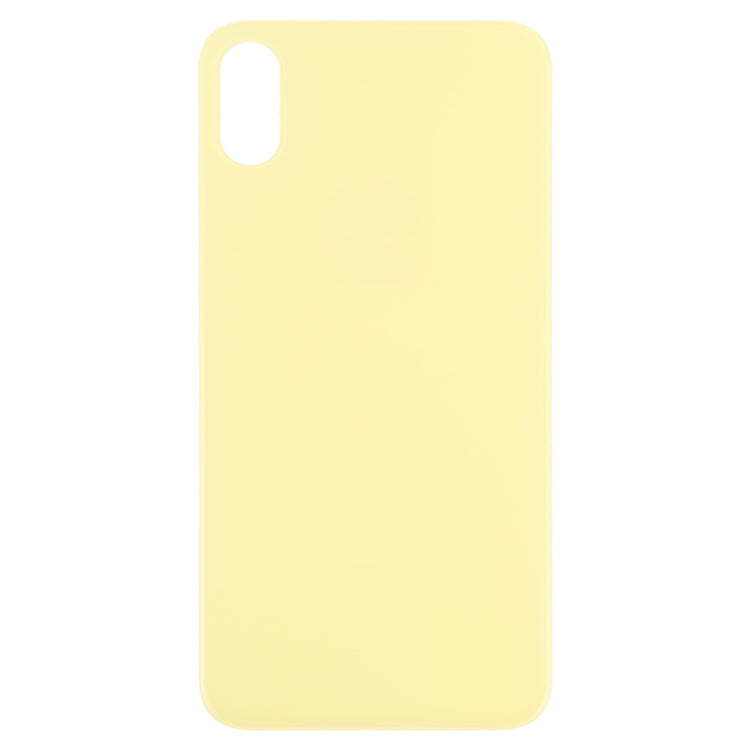 Easy Replacement Back Camera Hole Back Battery Cover for iPhone X / XS (Yellow)