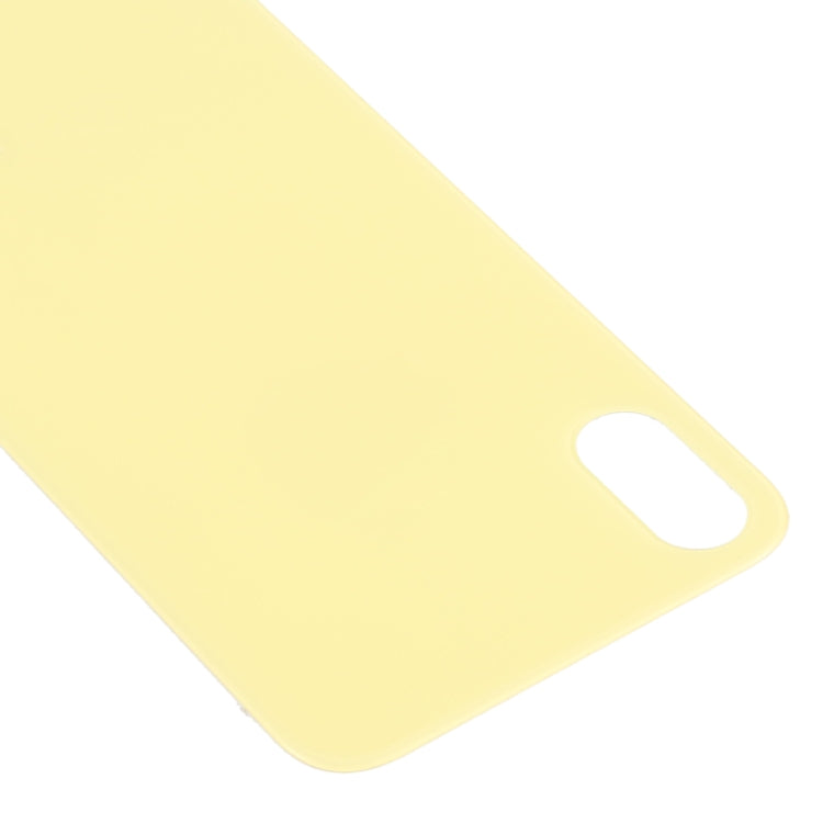 Easy Replacement Back Camera Hole Back Battery Cover for iPhone X / XS (Yellow)