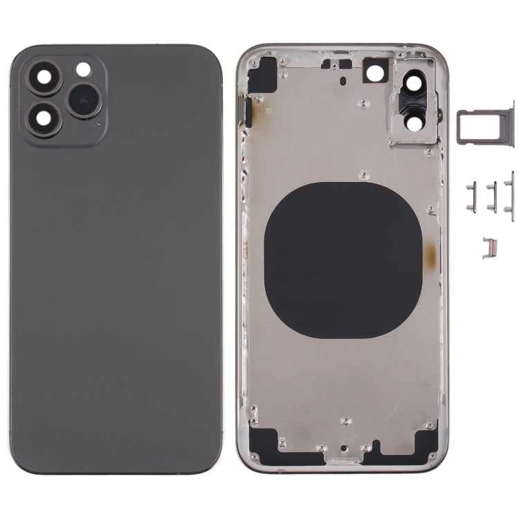 iPhone 13 Pro Imitation Back Housing Cover for iPhone X (Black)