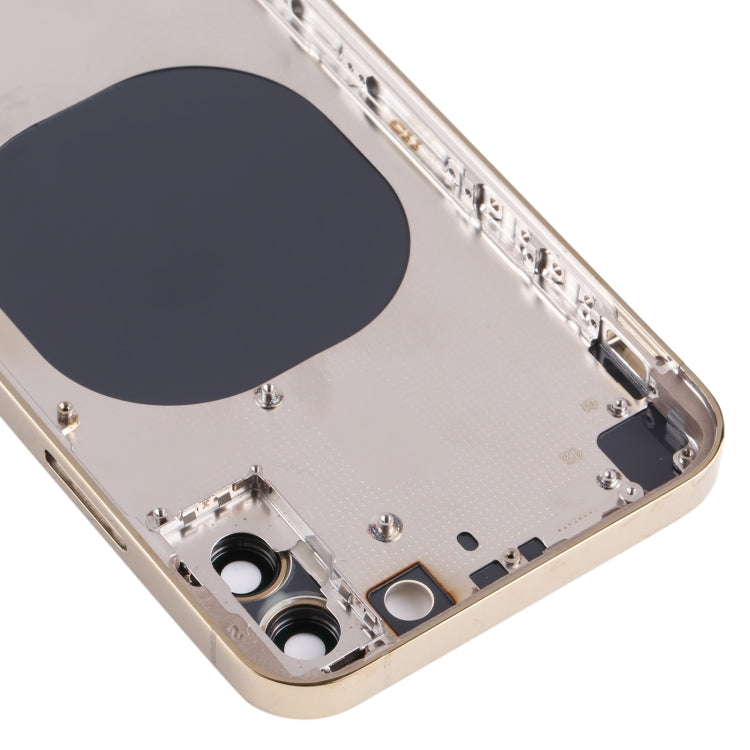 Cubierta Trasera de la Carcasa con Imitación de iPhone 13 Pro Para iPhone X (Oro)