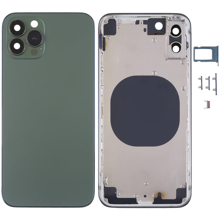 Cubierta de la Carcasa Trasera con Imitación de iPhone 13 Pro Para iPhone X (Verde)