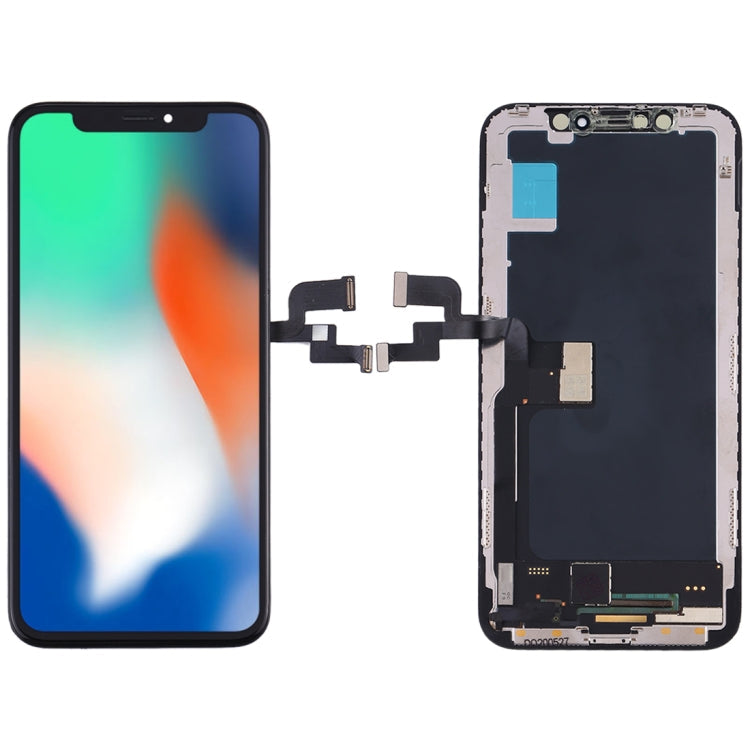 Incell TFT Material Digitizer Assembly (LCD + Frame + Touch Panel) pour iPhone X (Noir)