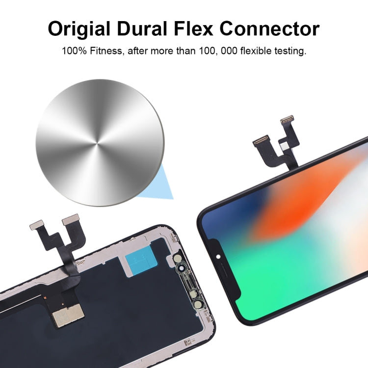 Incell TFT Material Digitizer Assembly (LCD + Frame + Touch Panel) for iPhone X (Black)