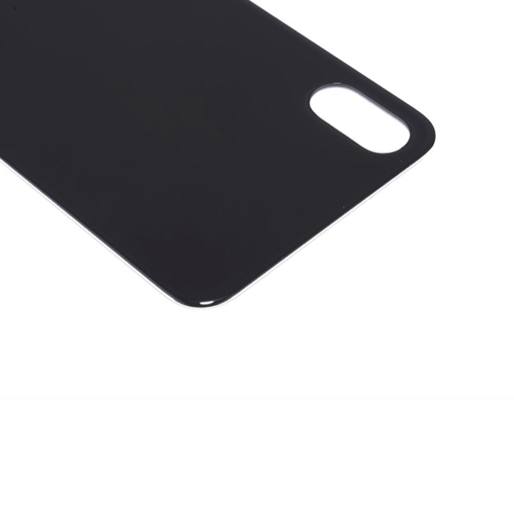 Couvercle de batterie arrière en verre pour iPhone X (noir)