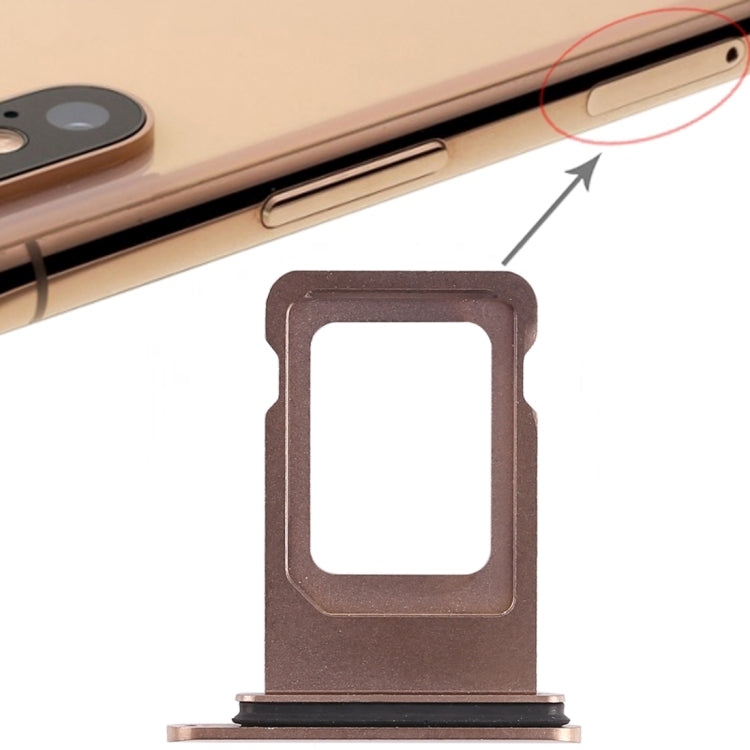 SIM Card Tray for iPhone XS Max (Single SIM Card) (Gold)