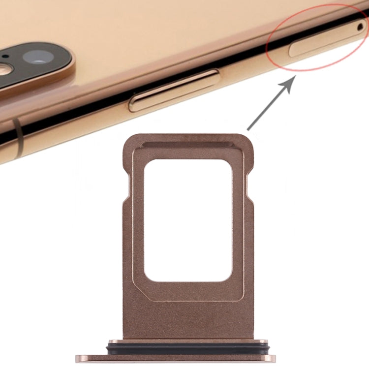 Dual SIM Card Tray for iPhone XS Max (Dual SIM Card) (Gold)