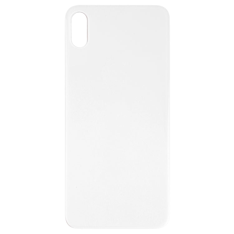 Easy Replacement Large Camera Hole Glass Back Battery Cover with Adhesive for iPhone XS Max (White)
