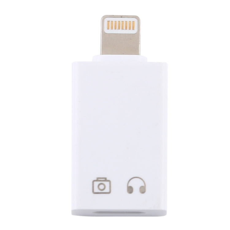 8 Pin Male to USB-C / Type C Female Audio Adapter for Charging and Listening Songs Headphone Adapter Support Data Transmission and Taking Pictures (White)