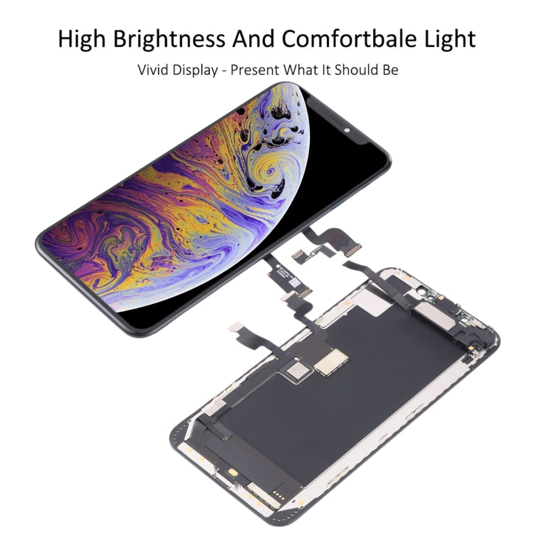 Original LCD Screen and Digitizer Complete with Earpiece Speaker Flex Cable for iPhone XS Max