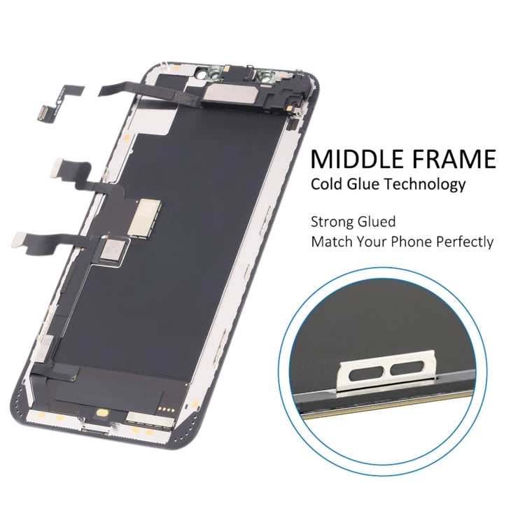 Pantalla LCD Original y Digitalizador Completo con Cable Flex de Altavoz de Auricular Para iPhone XS Max
