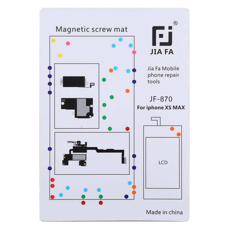 Tablero de Tornillo de almohadilla Magnética JIAFA JF-870 Para iPhone XS Max