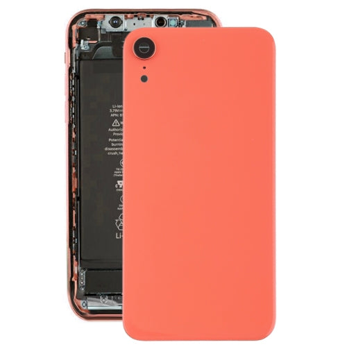 Battery Back Cover with Bezel and Rear Camera Lens and Adhesive for iPhone XR (Pink)