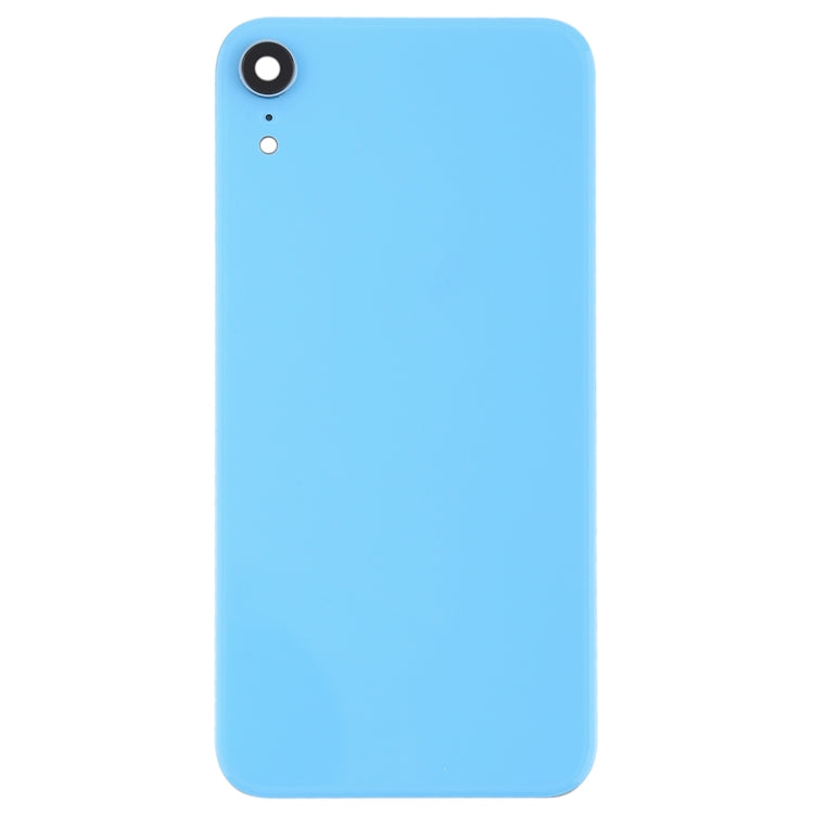 Tapa Trasera de la Batería con Bisel y Lente de la Cámara Trasera y Adhesivo Para iPhone XR (Azul)