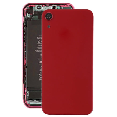 Tapa Trasera de la Batería con Bisel y Lente de la Cámara Trasera y Adhesivo Para iPhone XR (Rojo)
