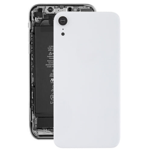 Battery Back Cover with Bezel and Rear Camera Lens and Adhesive for iPhone XR (White)