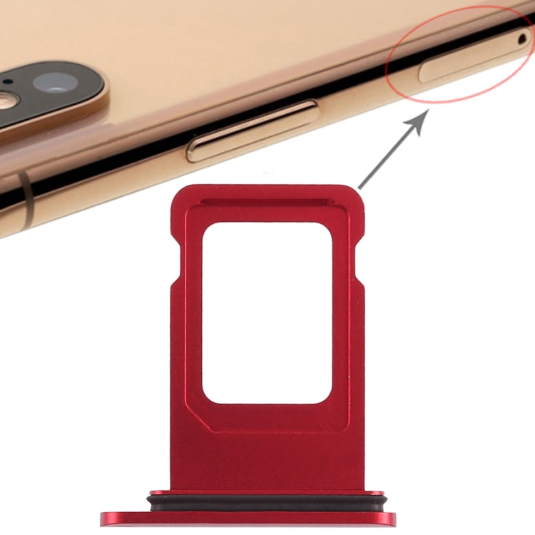 Bandeja de Tarjeta SIM Doble Para iPhone XR (Tarjeta SIM Doble) (Rojo)
