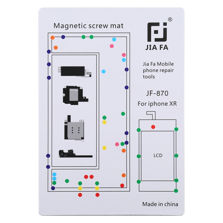 Tablero de Tornillo de almohadilla Magnética JIAFA JF-870 Para iPhone XR