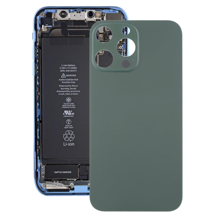 Coque arrière en verre aspect imitation pour iPhone 13 Pro pour iPhone XR (Vert)