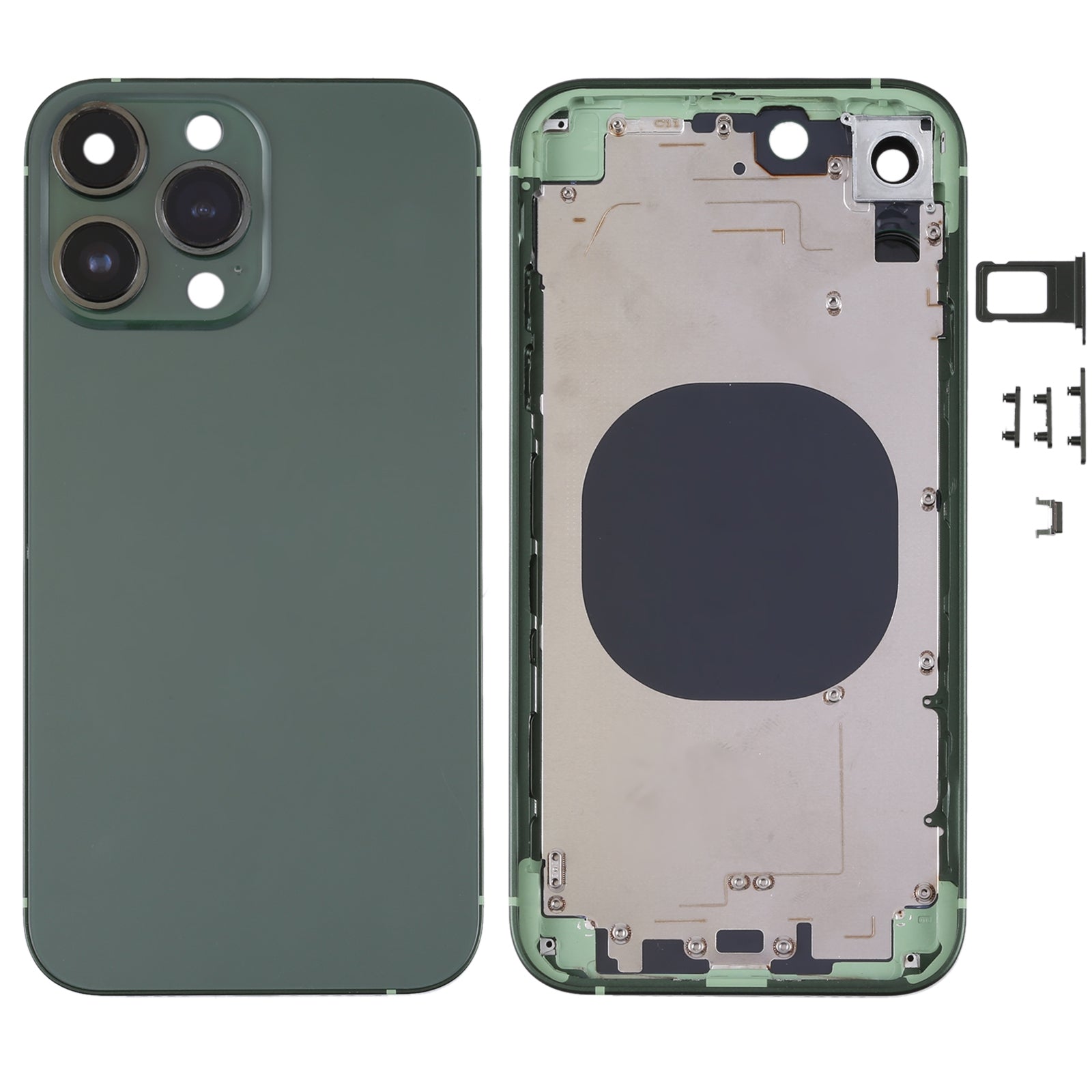 Carcasa Chasis Tapa Bateria Apple iPhone XR (Estilo iPhone 13 Pro) Verde