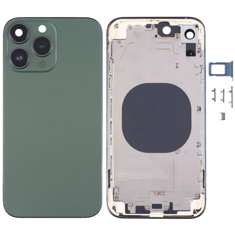 Cubierta de la Carcasa de la parte Posterior de Marco con Imitación de iPhone 13 Pro Para iPhone XR (Verde)