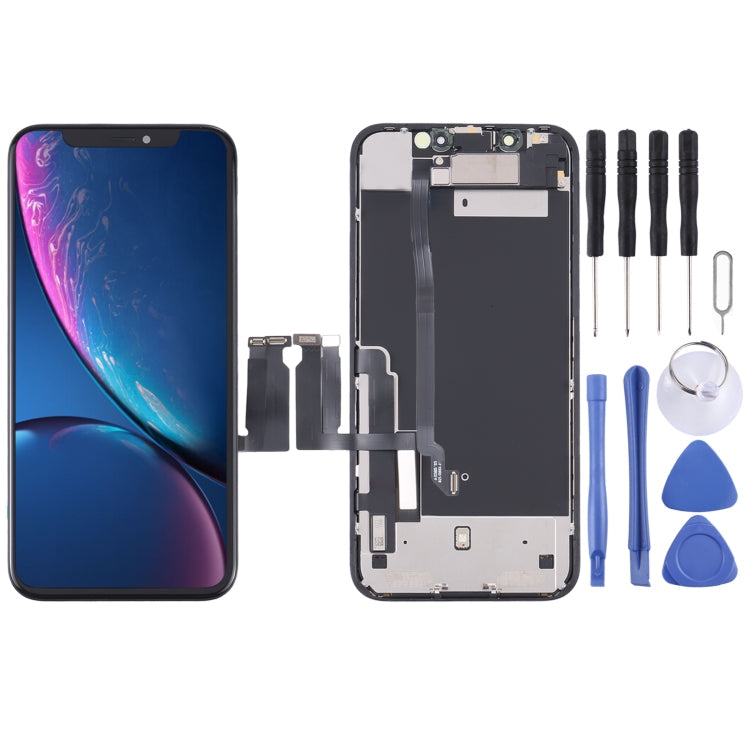 Original LCD Screen and Digitizer Full Assembly with Earpiece Speaker Flex Cable for iPhone XR