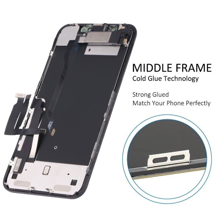 Pantalla LCD Original y Digitalizador Ensamblaje Completo con Cable Flex de Altavoz de Auricular Para iPhone XR