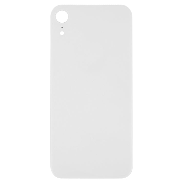 Easy Replacement Large Camera Hole Glass Back Battery Cover with Adhesive for iPhone XR (White)