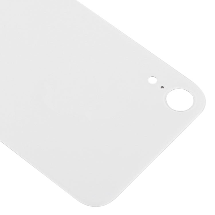 Couvercle de batterie arrière en verre avec trou de caméra facile à remplacer avec adhésif pour iPhone XR (blanc)