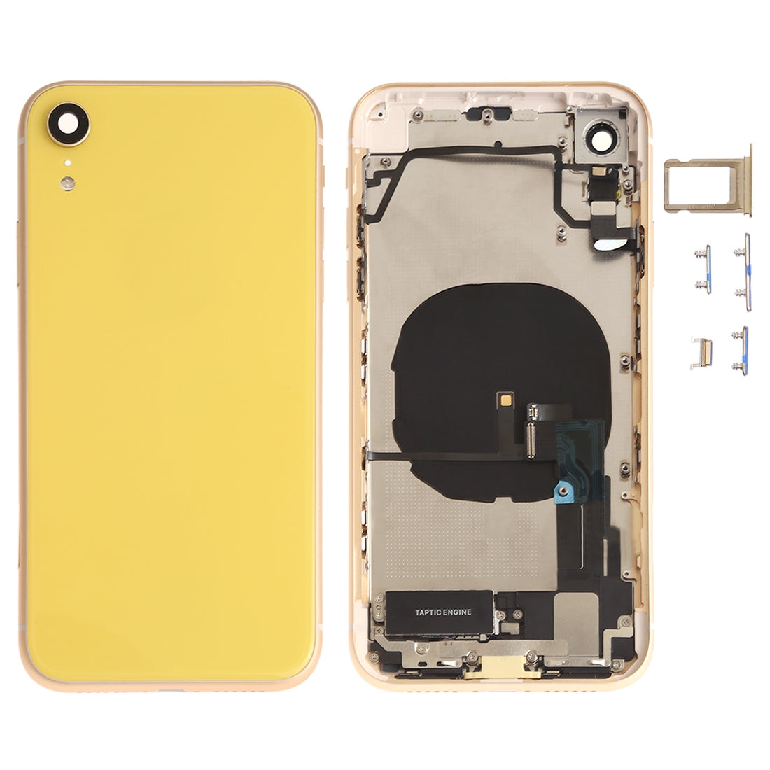 Carcasa Chasis Tapa Bateria + Piezas Apple iPhone XR Amarillo