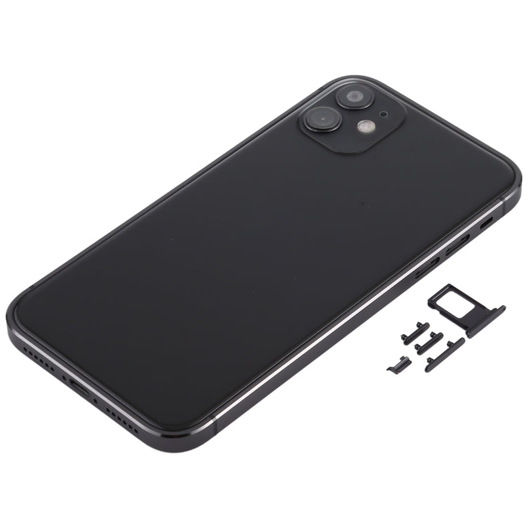iPhone 12 Imitation Look Back Housing Cover for iPhone XR (Black)