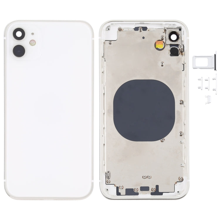 Cubierta de la Carcasa Trasera con apariencia de Imitación de iPhone 12 Para iPhone XR (Blanco)