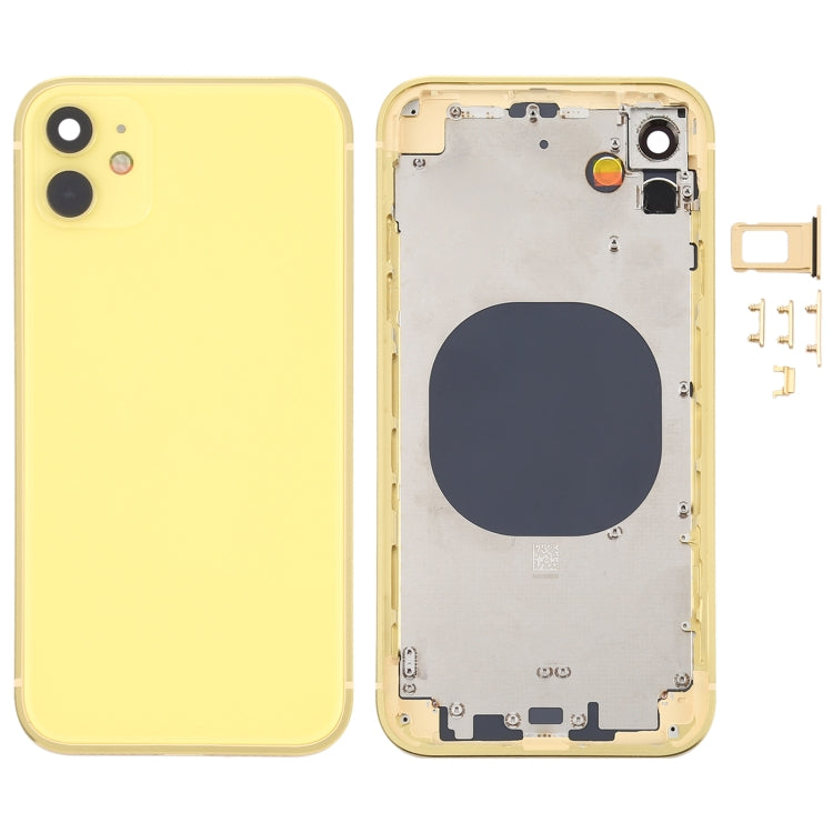iPhone 12 Imitation Look Back Housing Cover for iPhone XR (Yellow)