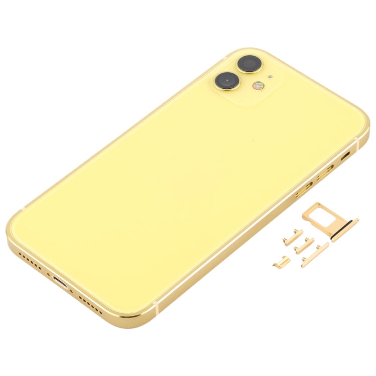 Cubierta de la Carcasa Trasera con apariencia de Imitación de iPhone 12 Para iPhone XR (Amarillo)