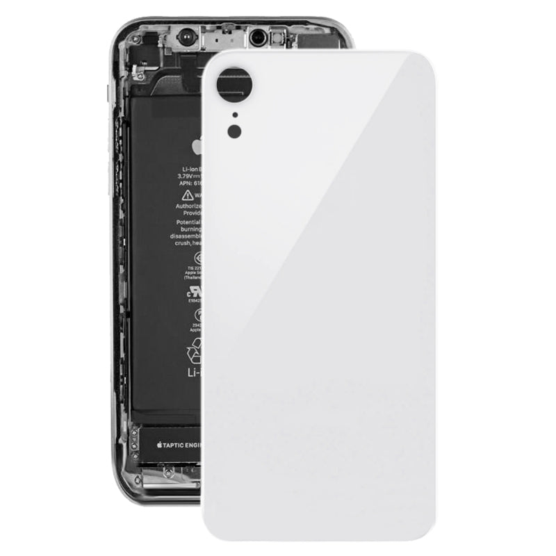 Cache Batterie Coque Arrière Apple iPhone XR Blanc