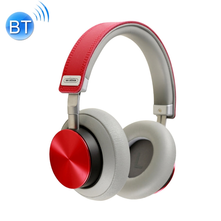 WK BH800 Bluetooth 4.1 Foldable Wireless Bluetooth Headphones Support Call (Red)