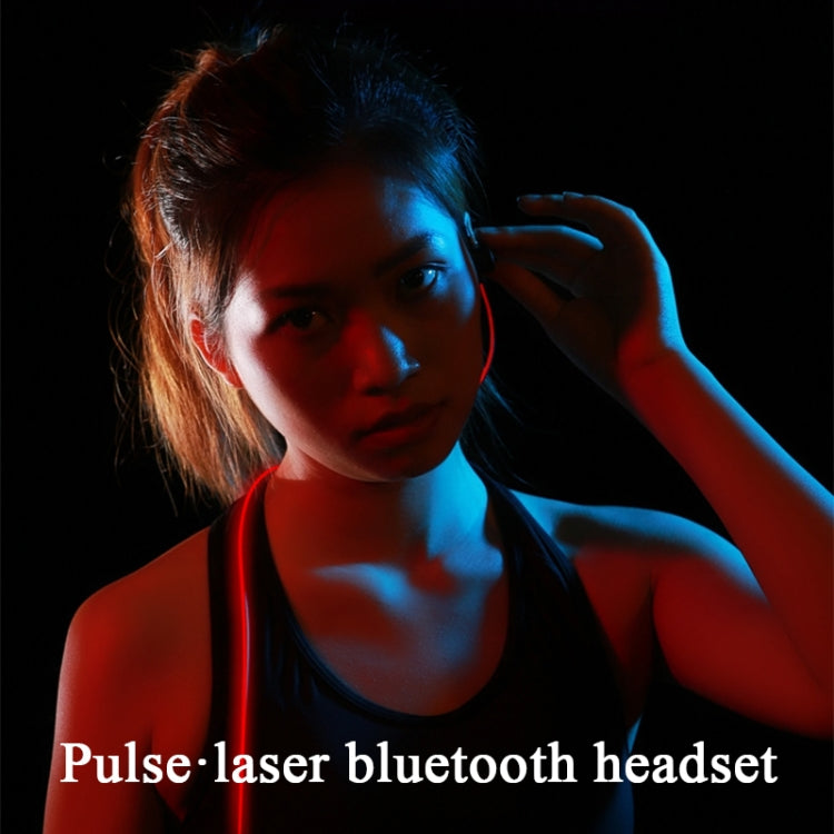 WK V13 Bluetooth 5.0 Pulso Láser Control por Cable Auricular Bluetooth Llamada de soporte (Negro)