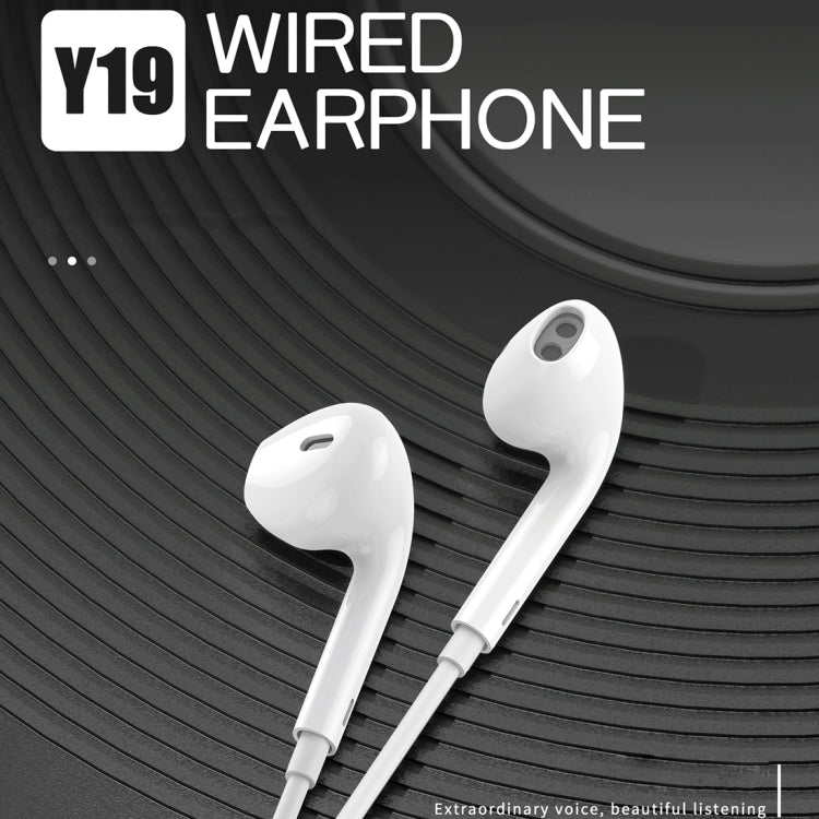 WK Y19 In-Ear 8 Pin Wired Control Music Earphone Call Assistance Longueur du câble : 1,2 m (Blanc)