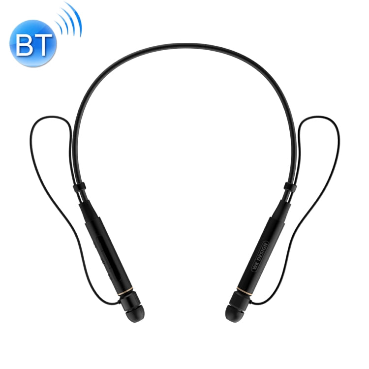 WK Ling Yue Series BD550 Bluetooth 4.1 Monté sur le cou Adsorption magnétique Contrôle filaire Oreillette Bluetooth Prise en charge des appels (Noir)