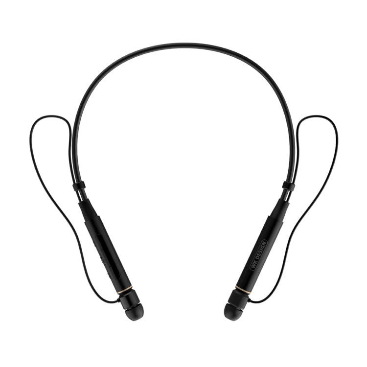 WK Ling Yue Series BD550 Bluetooth 4.1 Auricular Bluetooth con Control por Cable de adsorción Magnética montado en el cuello llamadas de asistencia (Negro)