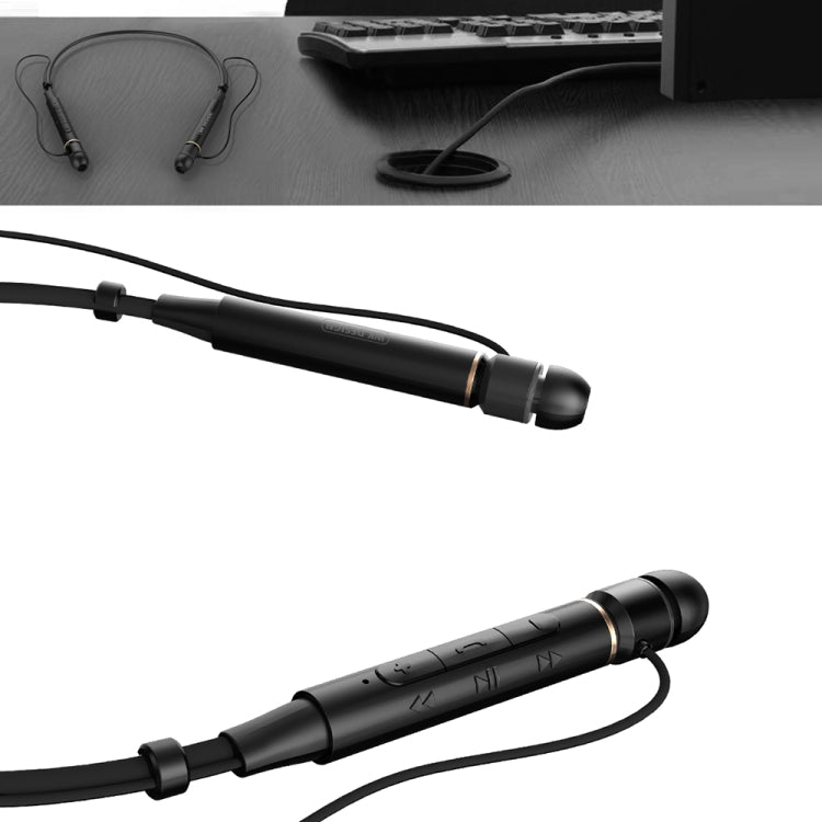 WK Ling Yue Series BD550 Bluetooth 4.1 Auricular Bluetooth con Control por Cable de adsorción Magnética montado en el cuello llamadas de asistencia (Blanco)