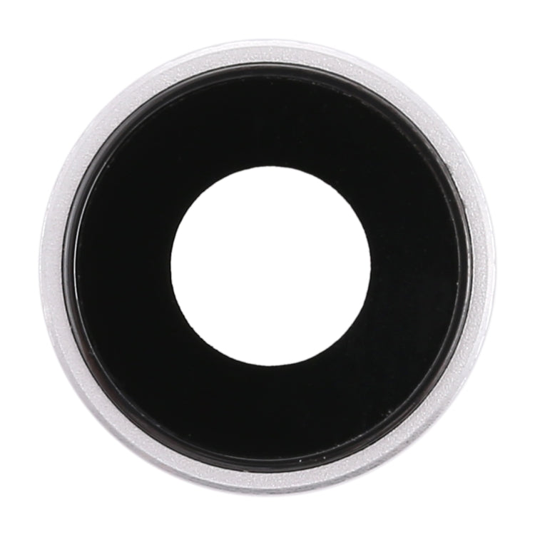 Lunette de caméra arrière avec couvercle d'objectif pour iPhone XR (Blanc)